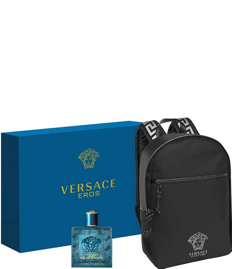 versace men's fragrance set|versace men's perfume with backpack.